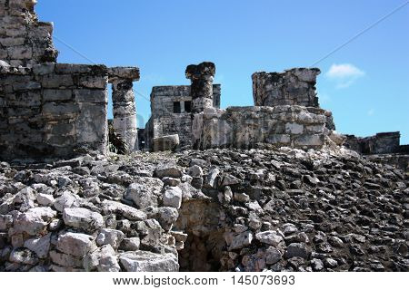 The Coba - Ruins Of The Mayan City In Mexico.