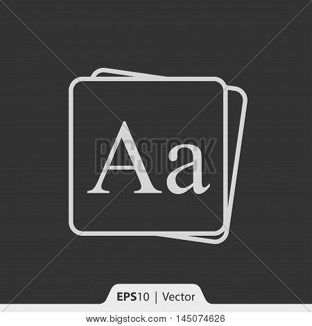 Alphabet Vector Icon For Web And Mobile