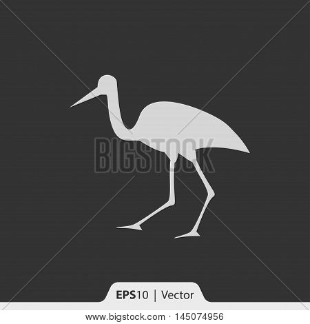 Stork Vector Icon For Web And Mobile