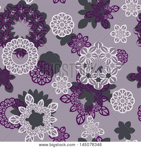 Abstract seamless pattern ornament. Mandala repeat pattern. Vintage background. Vector illustration.