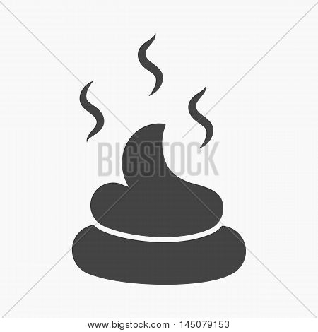 Faeces vector illustration icon in black design