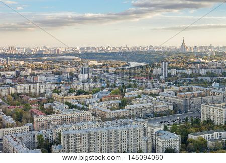 Panoramic View Of Moscow City