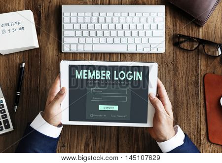 Member Log in Membership Username Password Concept
