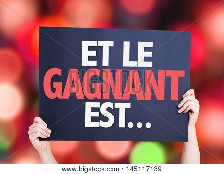 And The Winner Is... (in French)