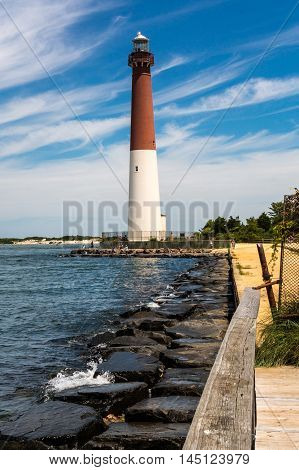 Barnegat Lighthouse in Long Beach Island, NJ