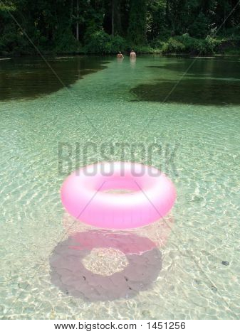 Anel de borracha rosa de flutuação