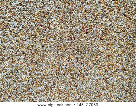 Little pebbles texture of floor Tile stone background