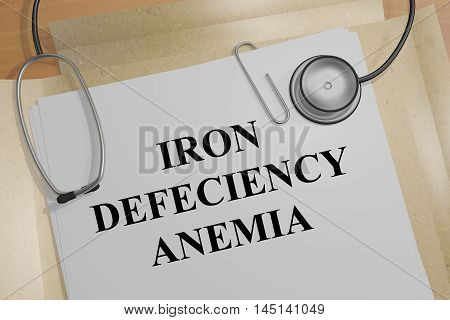 Iron Deficiency Anemia - Medical Concept