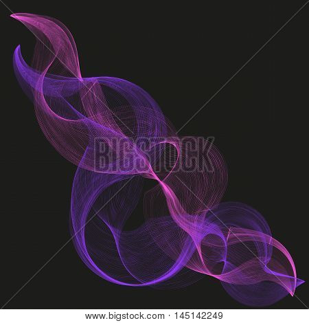 Vector abstract smoke background vector illustration flat