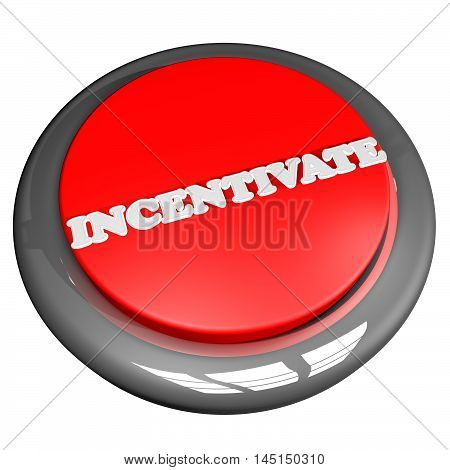 Incentivate Button Isolated Over White