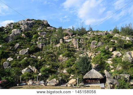 Camping Site With Tent And Shelter