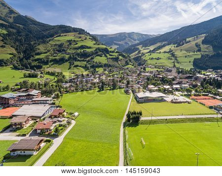 Rauris In Austria, Mountain Village In The Alps, Salzburg
