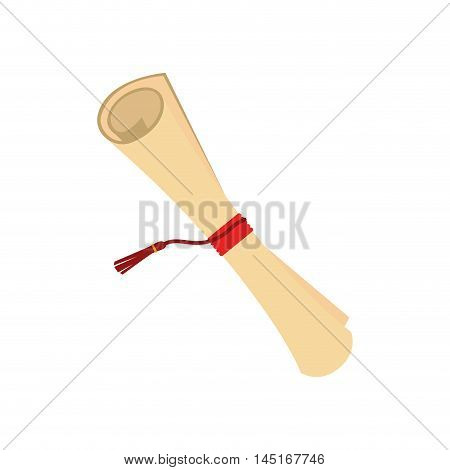 certificate diplom graduation isolated vector illustration eps 10