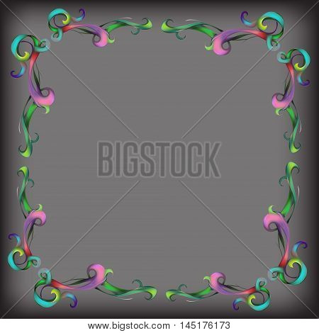 decorative elements in vintage style for decoration layout framing for advertising vector illustration hands