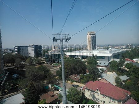 an overview of the city and svysoty homes.