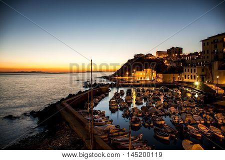 Piombino in Livorno Tuscany by night 2