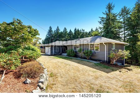 American Grey Rambler House Exterior