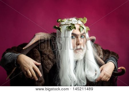 Zeus Man With Antlers