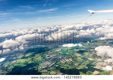 Scenic View To Fields In The Rural Area In Hamburg