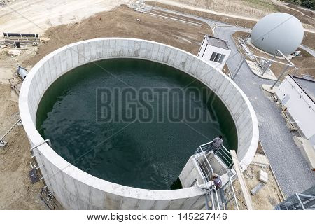 Wastewater Treatment Plant Water Tank