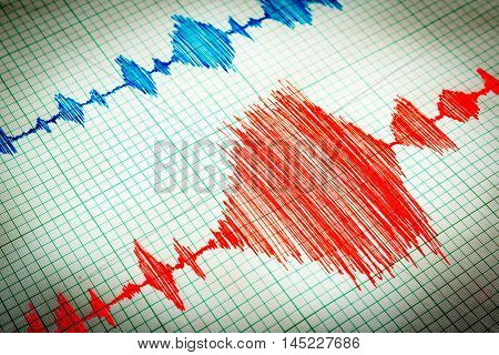 Seismological Device Sheet - Seismometer Vignette Red