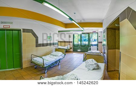 Panorama View Of The Isles Inside The Hospital In Frankfurt Hoechst