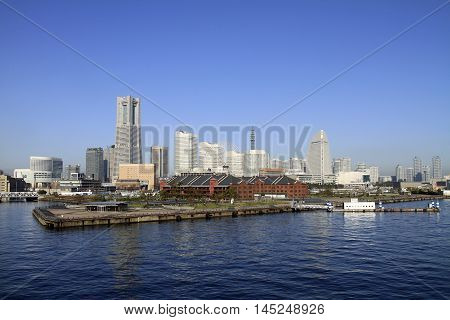 Yokohama Minato mirai 21 in Kanagawa Japan