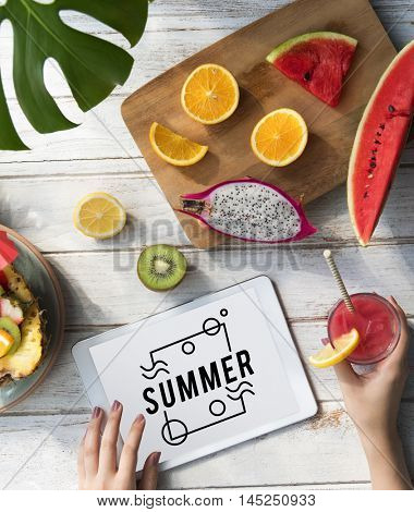 Summer Vacation Fun Concept