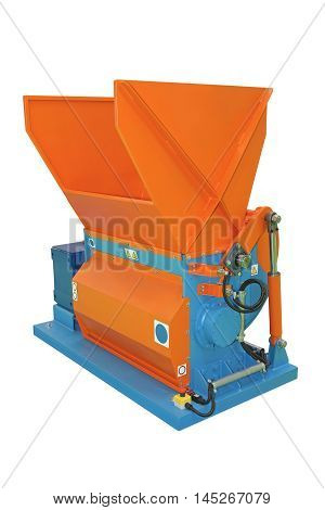 Single Shaft Shredder Industrial Grinder Recycling Isolated
