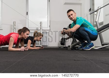 Young People Engaged In The Gym
