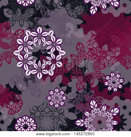 Abstract seamless pattern ornament. Mandala repeat pattern. Vintage background. Vector illustration.