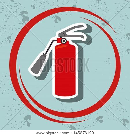 extiguisher fire spray vector illustration graphic eps 10
