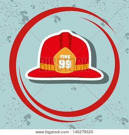 helmet fire hat icon vector illustration eps 10