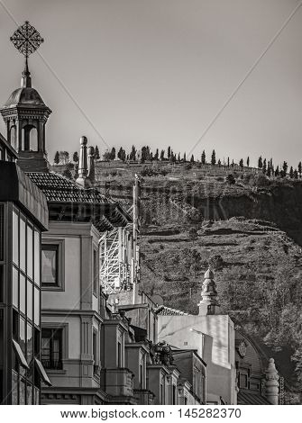 Bilbao in the North of Spain in Europe during summer