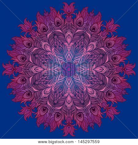 Vector Ethnic Mandala. Vintage decorative round element.