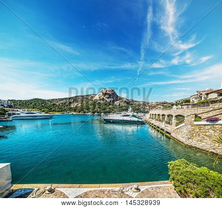Poltu Quatu under a blue sky Sardinia