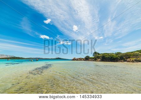 Lu Impostu beach on a clear day Sardinia