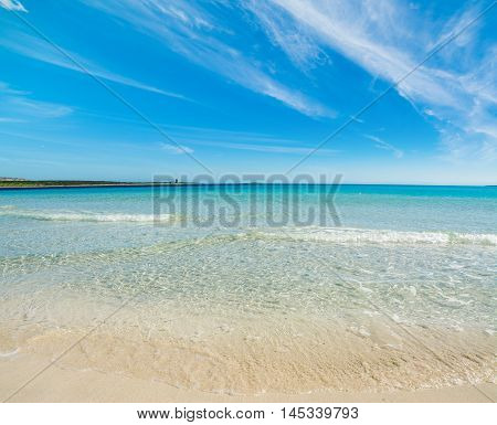 blue sky and turquoise water in Stintino Sardinia