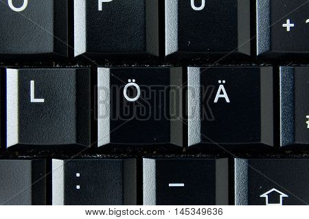 Ae German Keyboard Button White Black Macro Letters Numbers