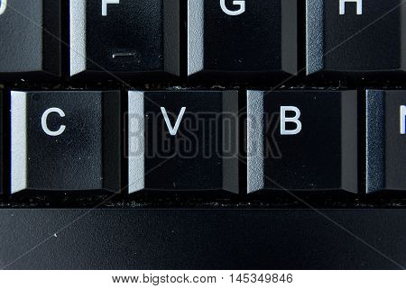 B German Keyboard Button White Black Macro Letters Numbers