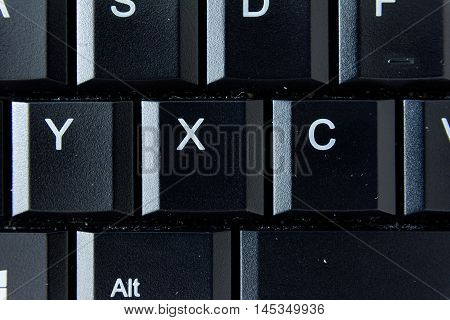 C German Keyboard Button White Black Macro Letters Numbers
