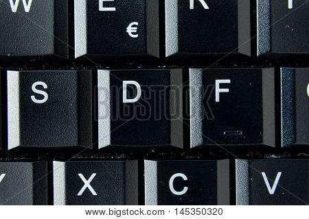 F German Keyboard Button White Black Macro Letters Numbers