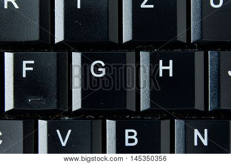 H German Keyboard Button White Black Macro Letters Numbers