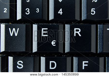 R German Keyboard Button White Black Macro Letters Numbers