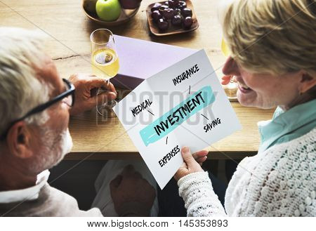 Investment Retirement Plan Diagram Concept