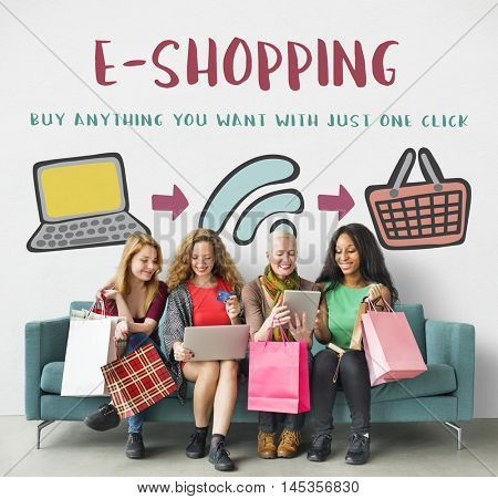 Online Shopping Web Shop E-shopping Concept