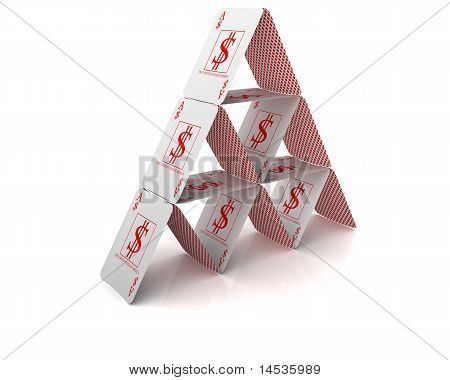 piramide finanziaria di dollari
