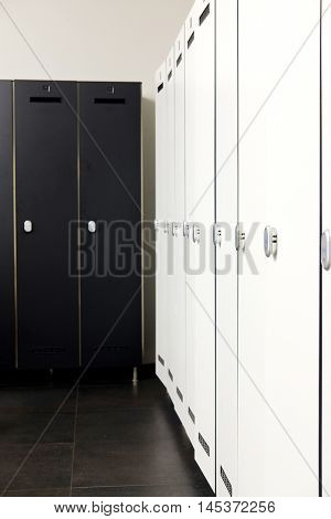 Interior of a modern cloakroom