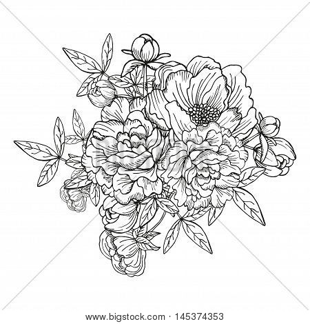 Peony Floral Bouquet