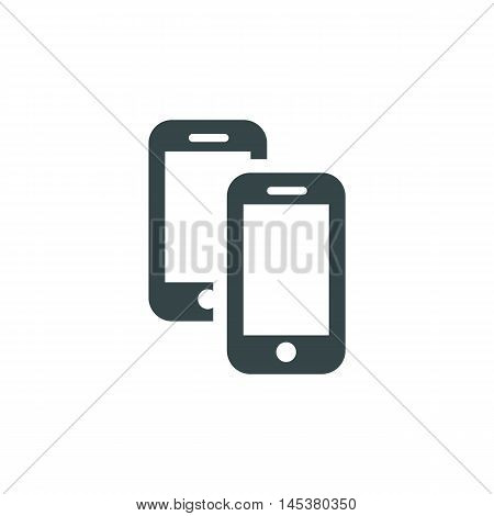 Device Mobile Icons: smart phone. Vector illustration of responsive web design.